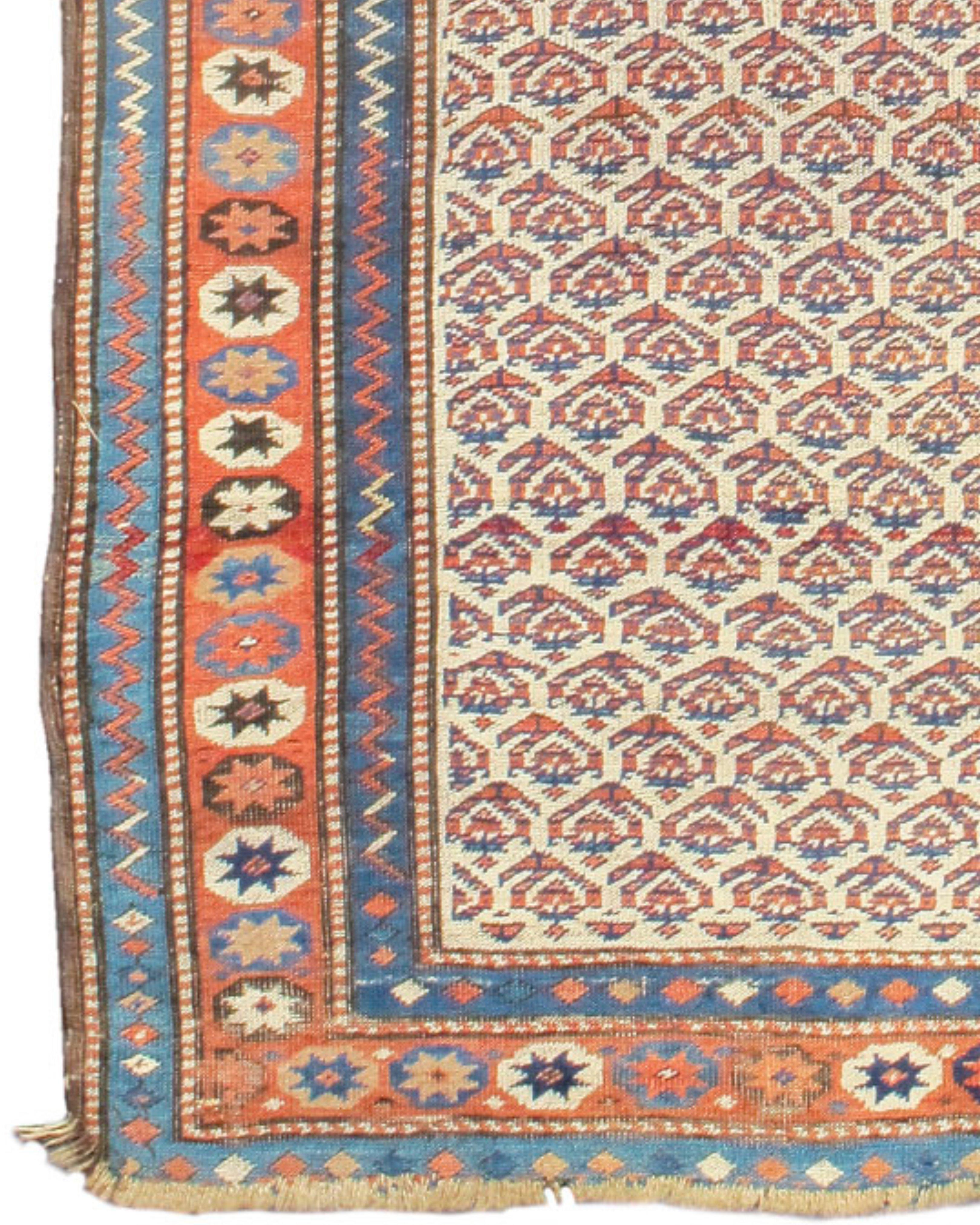 Noué à la main Tapis de couloir persan ancien du Nord-Ouest, vers 1900 en vente