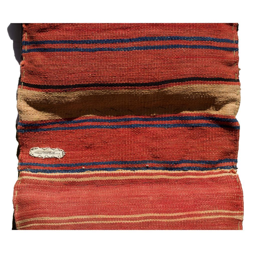 Antique Northwest Persian Saddle Bag Pair as a Pillow For Sale 1
