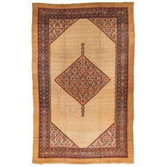 Antique Northwest Persian Serab Camel Hair Hand-Knotted Gallery Rug