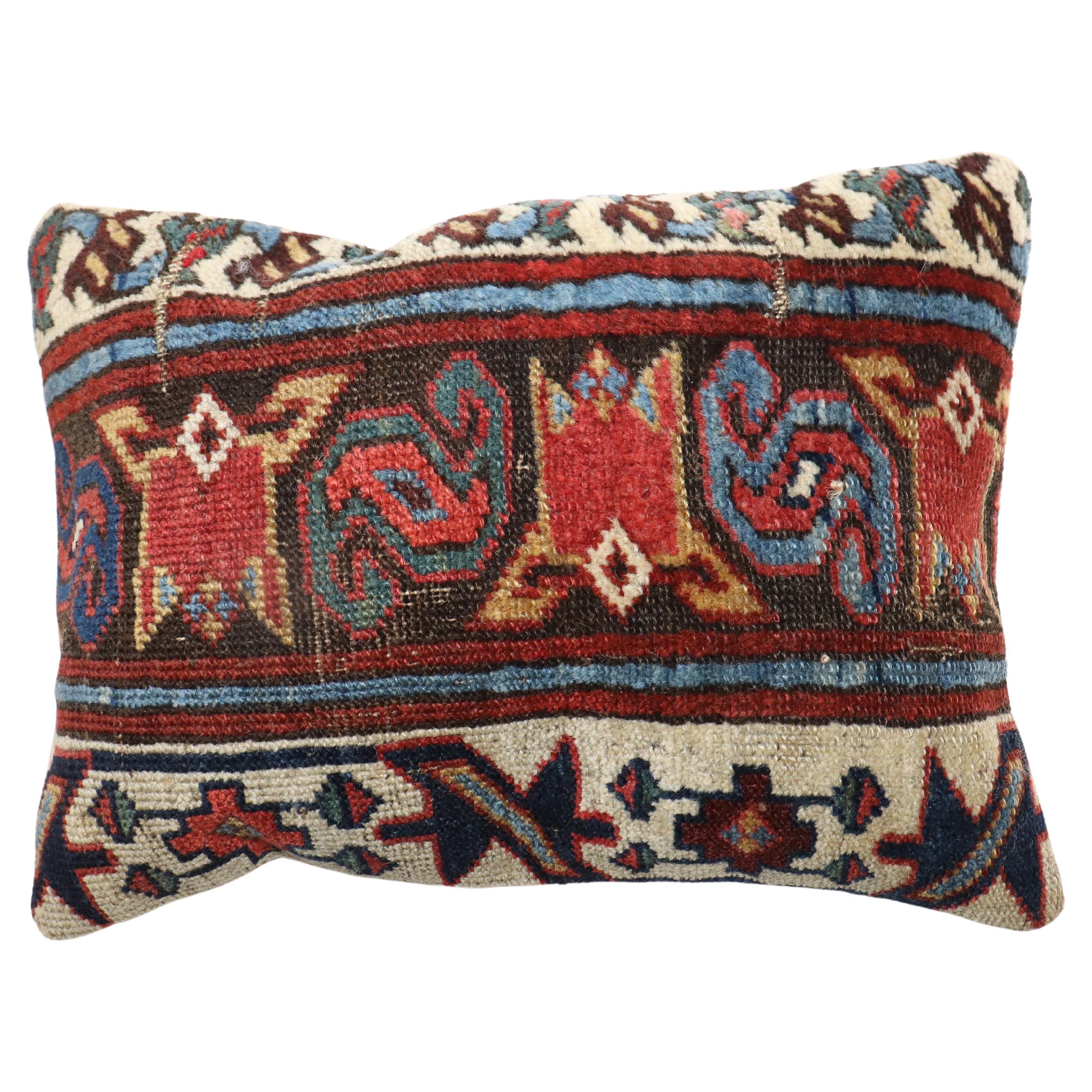 Antique Northwest Persian Small Rug Pillow