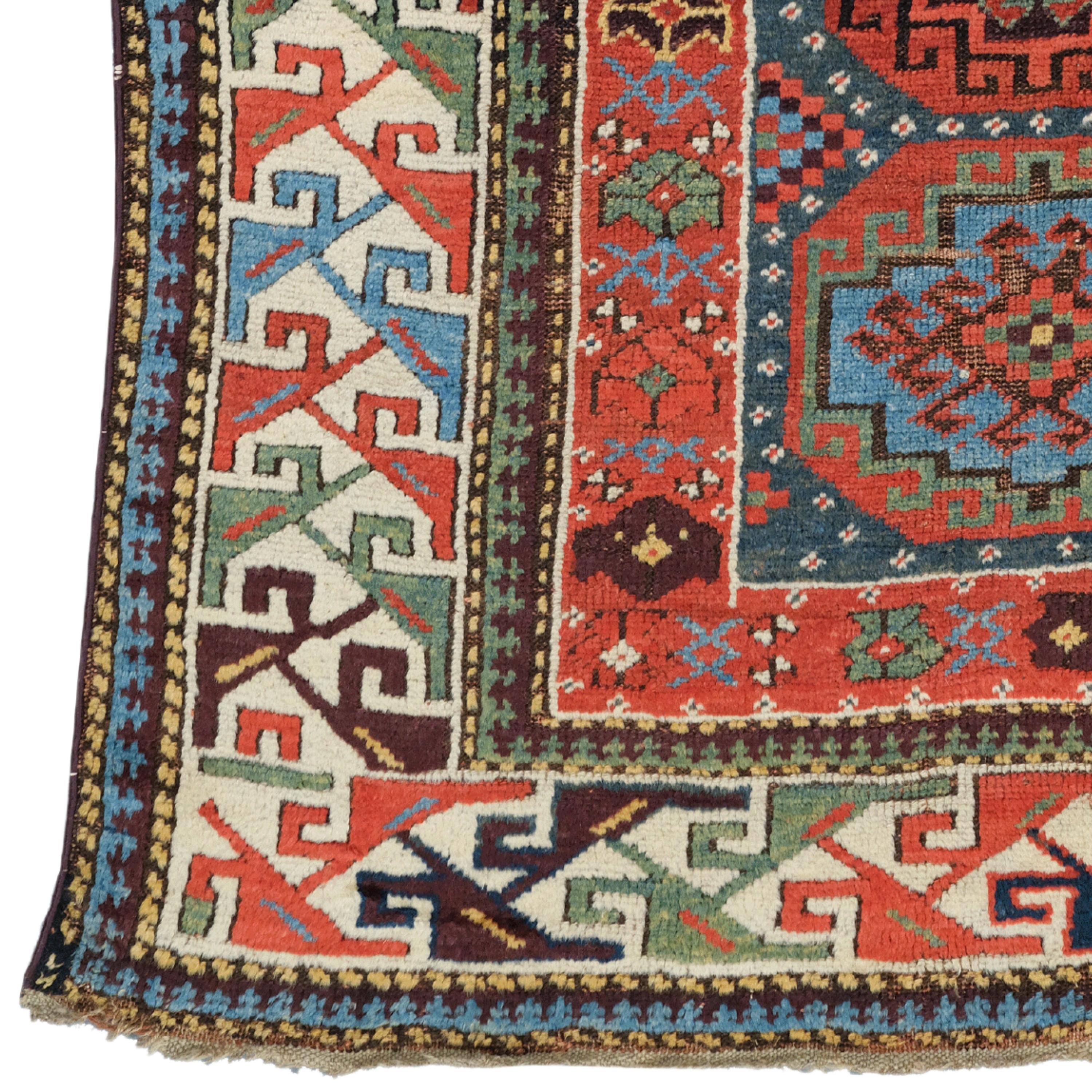 Antique Northwest Rug  Vintage Rug
19th Century Northwest Rug
Size: 112x210 cm

This carpet is a work of art woven by Azerbaijan tribes living in the Northwest in the 19th century. The dimensions of the carpet are 1.1 x 2.1 meters and it is made of