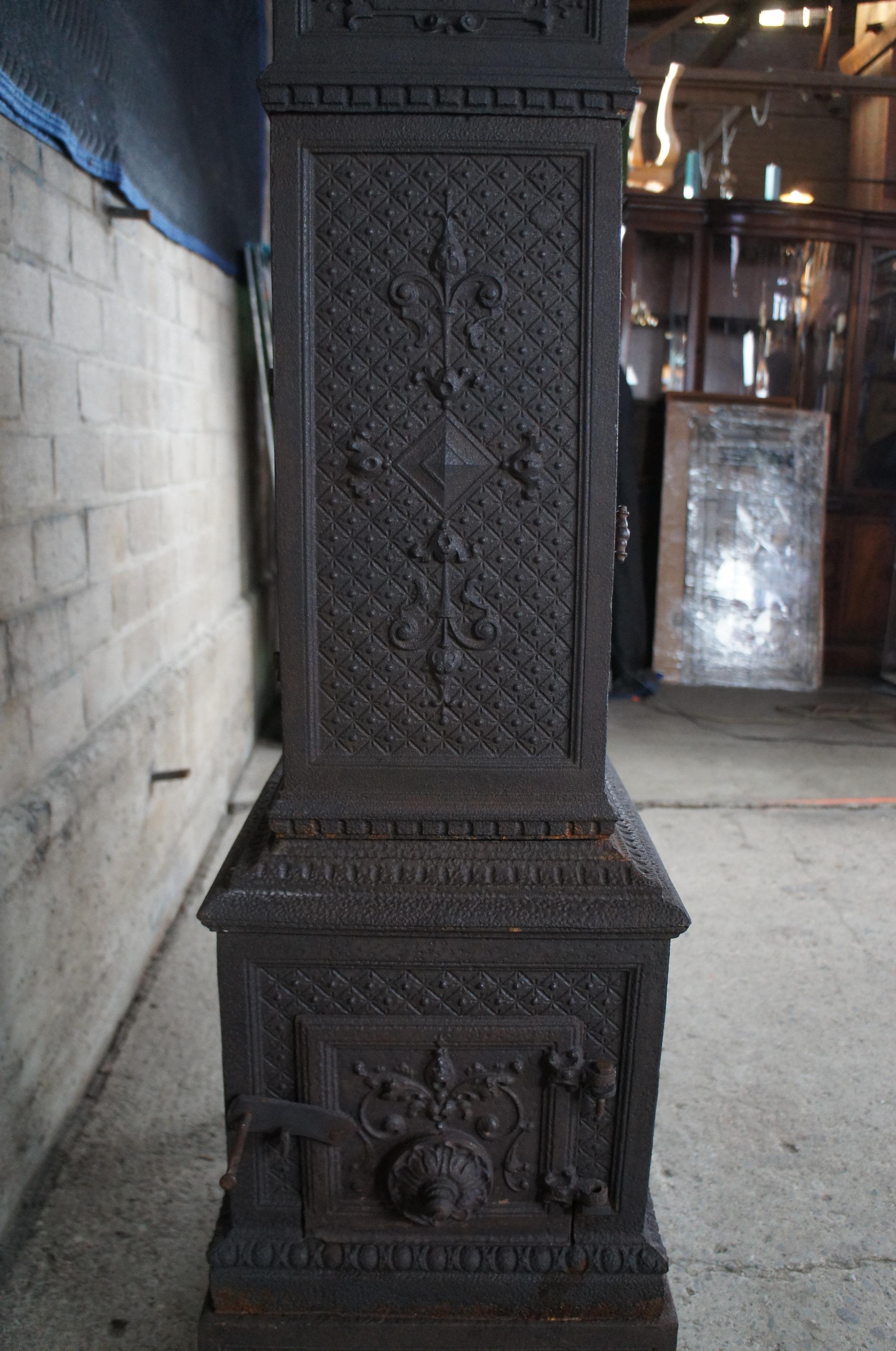 Antique Norwegian Kalani Vasgyar Cast Iron Stacking Castle Stove Heater 71