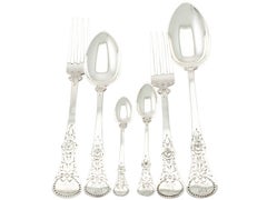 Antique Norwegian Silver Canteen of Cutlery for Six Persons, circa 1910