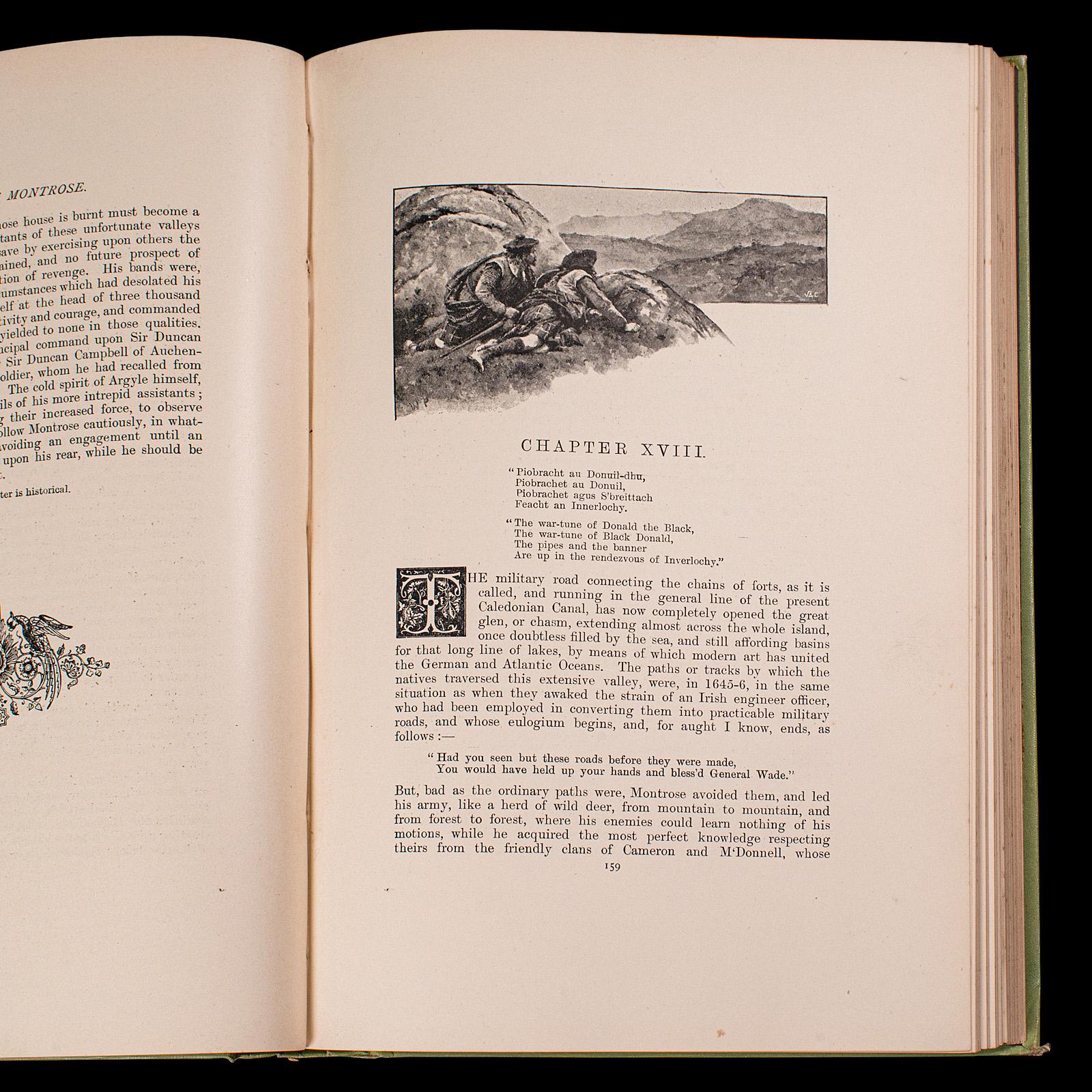 Antiker Roman, Eine Legende von Montrose, Sir Walter Scott, englisch, viktorianisches Buch im Angebot 1