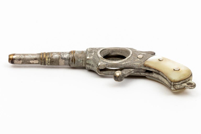 Antique Novelty Cigar Cheroot Cutter Pistol, Circa 1890s For Sale at