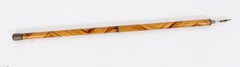Antique Novelty 'Pen and pencil' Walking Cane Stick 19th Century