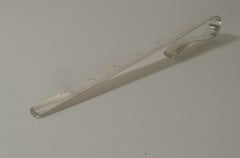 Antique Novelty Sterling Silver Bookmark, Ruler, Letter Opener, 1901