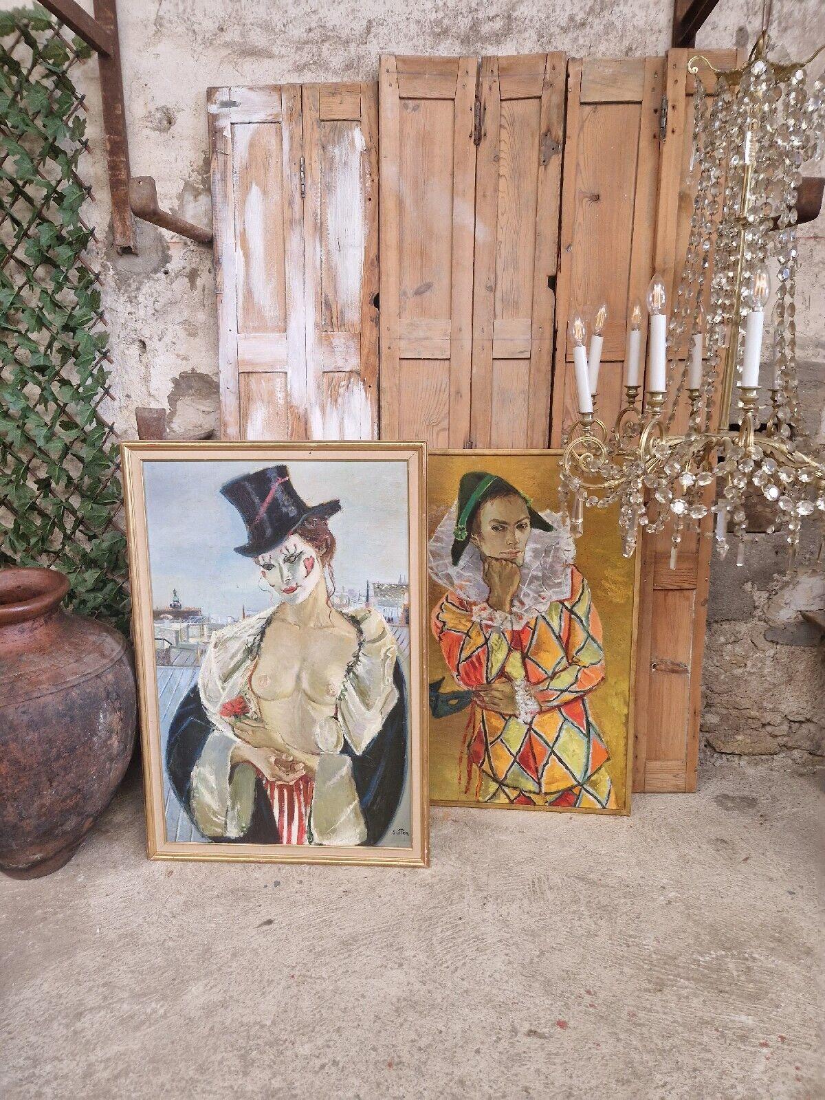 Antique Nude Female Oil Painting On Canvas Mid Century French Mme Paris In Good Condition For Sale In Buxton, GB