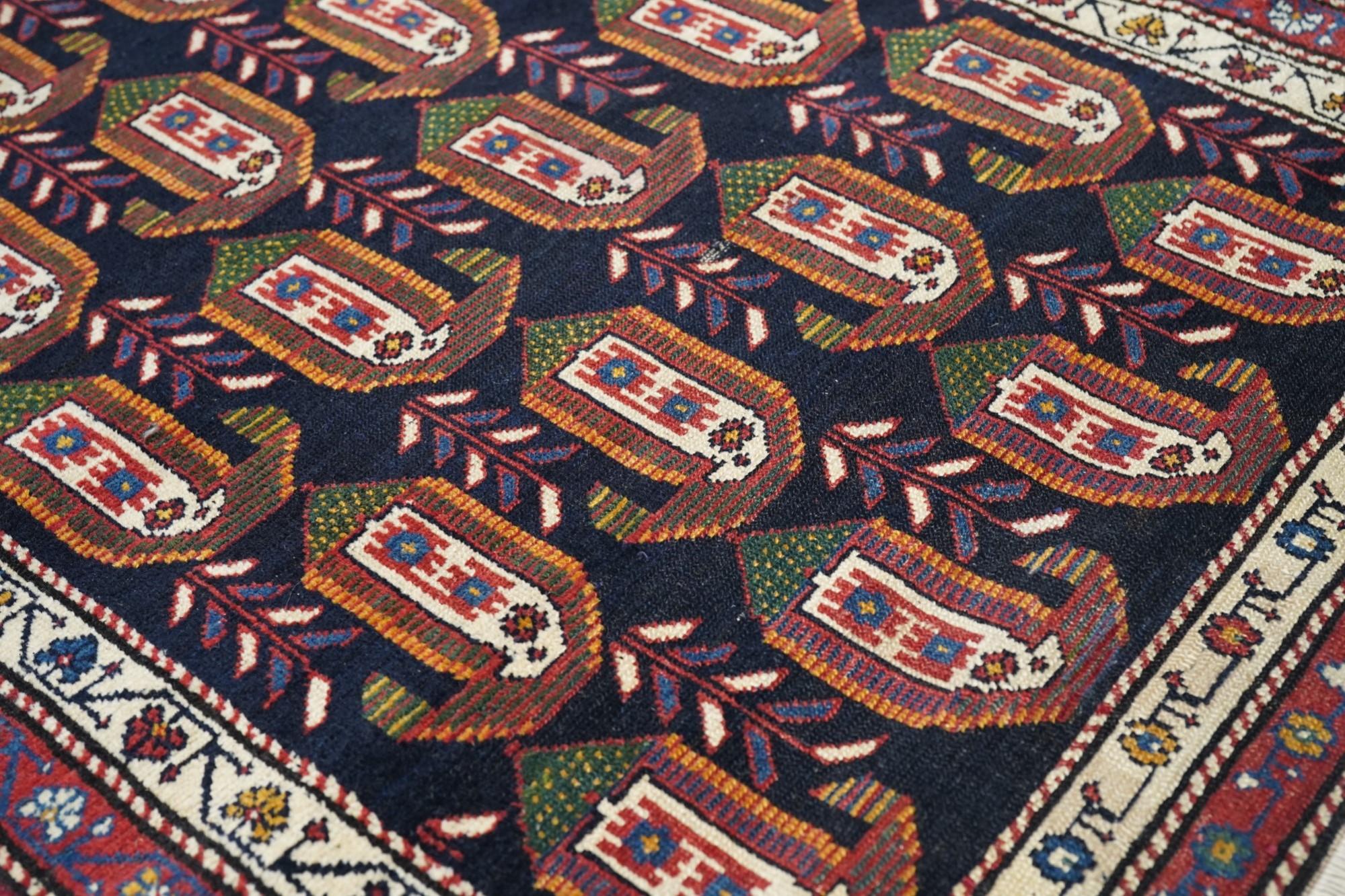 Antique NW Persia Wool on Cotton 2'10'' x 9'6'' For Sale 1