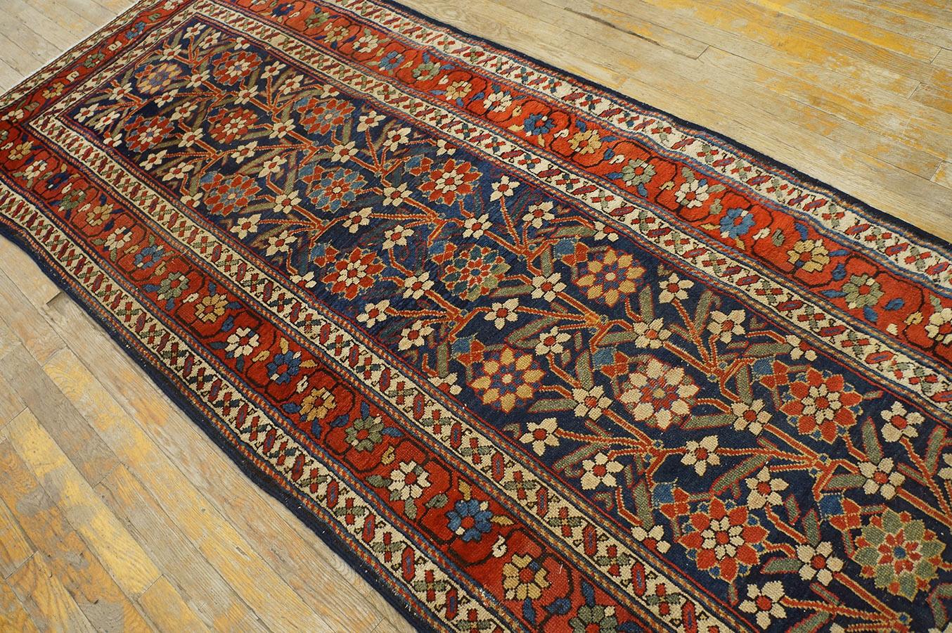 19th Century NW Persian Carpet ( 3' 3'' x 11' 8'' - 99 x 355 cm ) For Sale 4