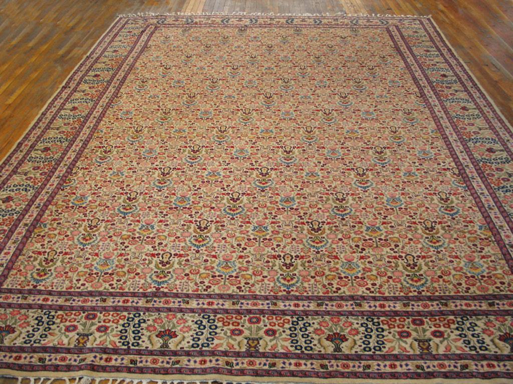 Hand-Knotted Early 20th Century N.W. Persian Carpet ( 10'3
