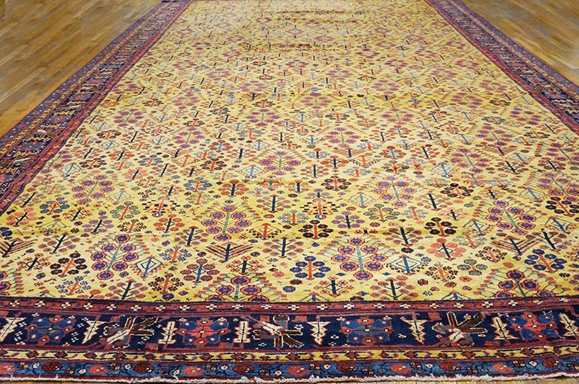 Hand-Knotted Mid 19th Century NW Persian Carpet ( 12'2