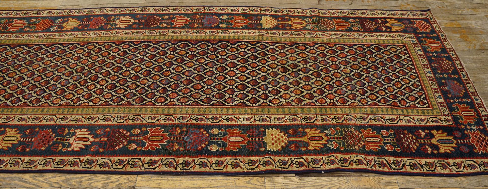 Hand-Knotted Early 19th Century N.W. Persian Carpet  ( 3'3