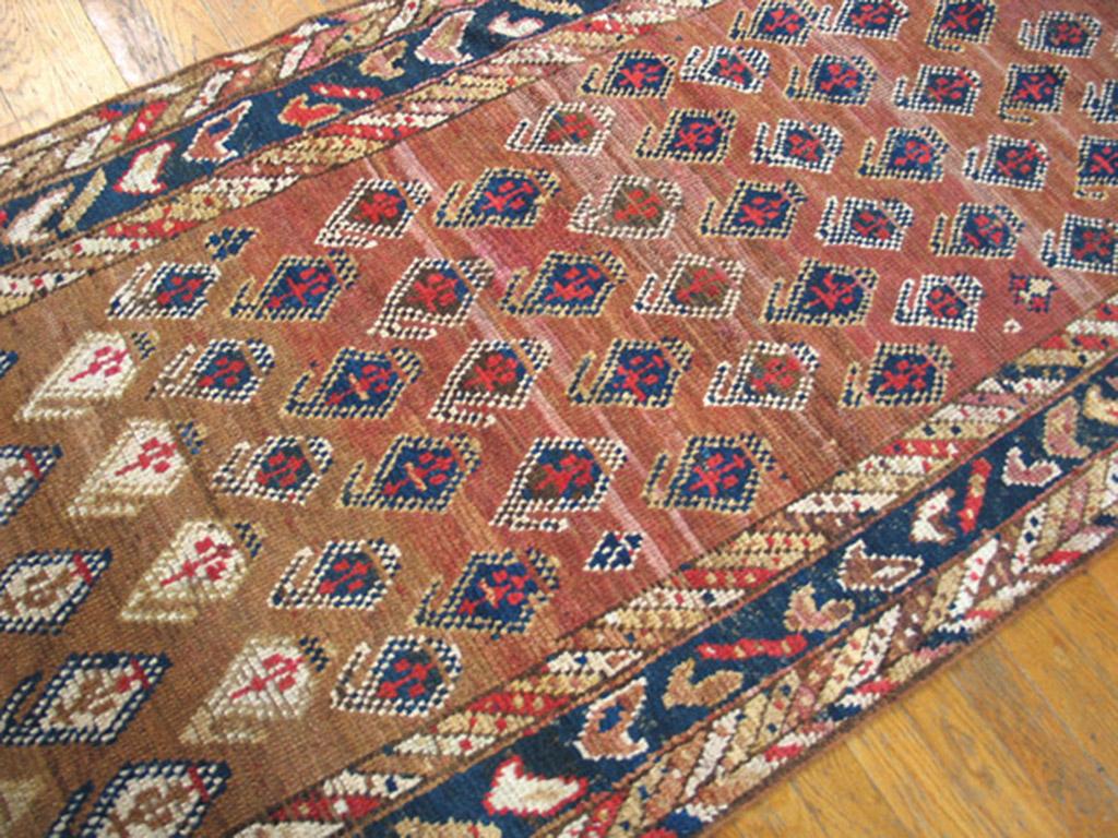 19th Century N.W. Persian Carpet with Paisley Pattern ( 3' x 12'2