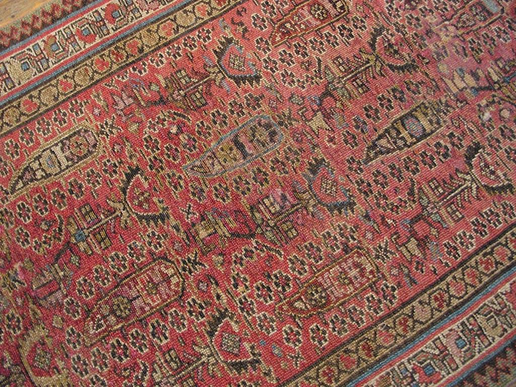 XIXe siècle 19ème siècle N.W. Tapis persan à motif cachemire ( 3' x 13' x 91 x 396 ) en vente