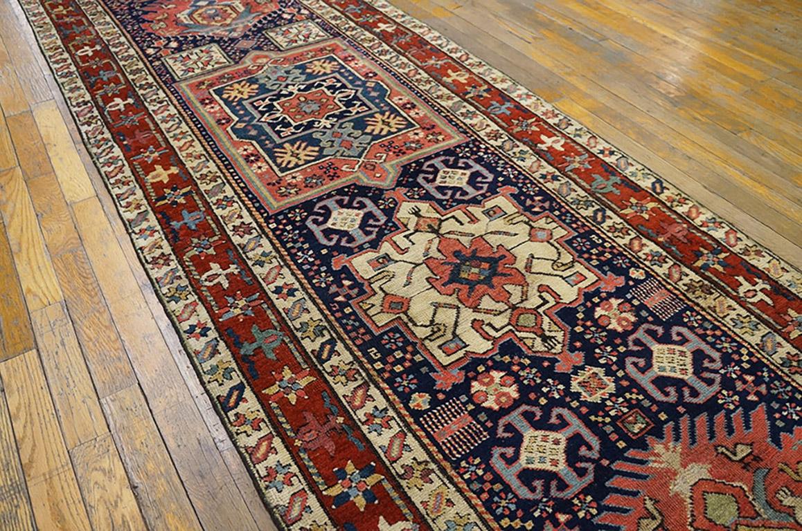Wool 19th Century N.W. Persian Shahsavan Carpet ( 3' x 16' - 90 x 488 ) For Sale