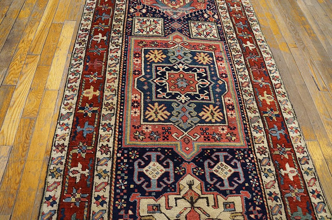 19th Century N.W. Persian Shahsavan Carpet ( 3' x 16' - 90 x 488 ) For Sale 1