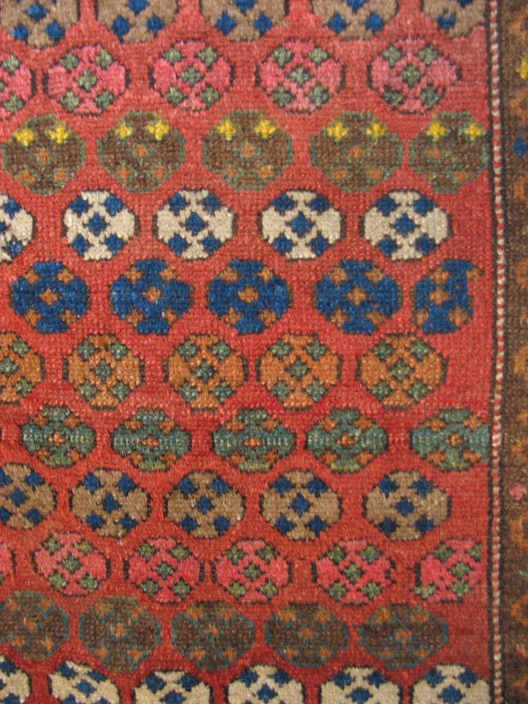Hand-Knotted 19th Century N.W. Persian Carpet ( 3'10
