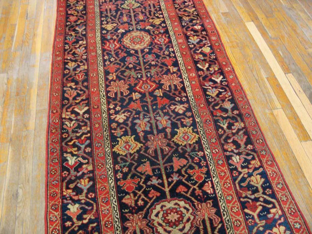 Handmade antique NW Persian carpet. Woven, circa 1850 (mid-19th century). Persian informal rug, runner size: 3'3