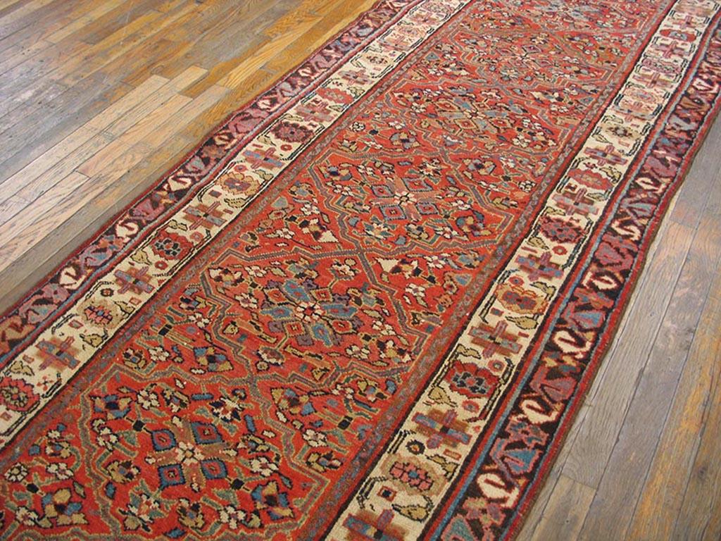 Hand-Knotted Mid 19th Century N.W. Persian Carpet ( 3'4
