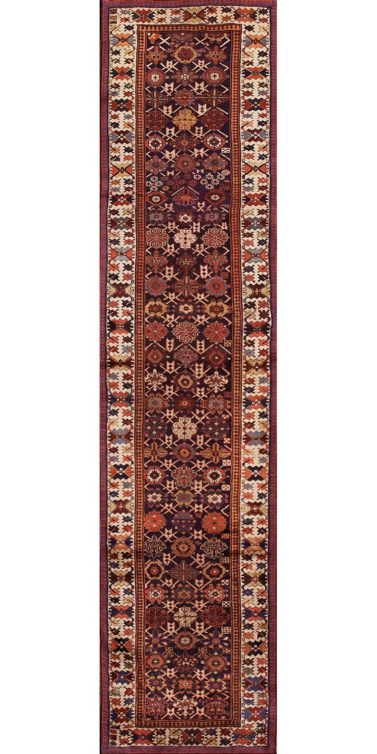Handmade antique NW Persian carpet. Woven circa 1880 (late 19th century). Persian informal rug, runner size 3'4