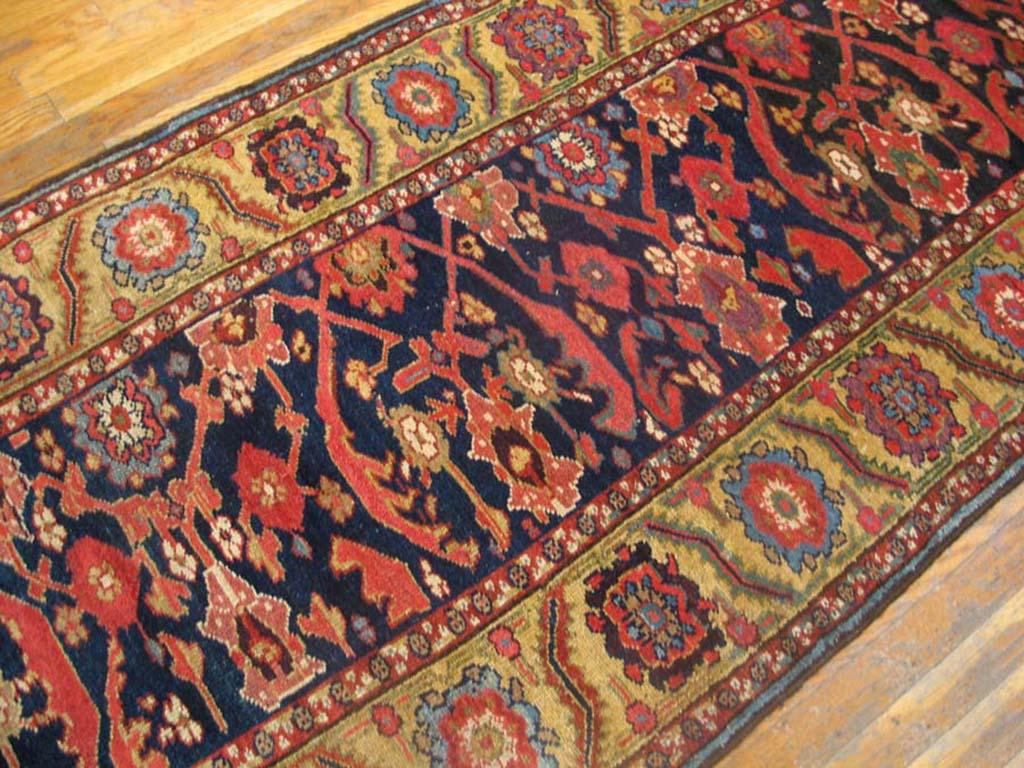 Handmade antique NW Persian carpet. Woven, circa 1860. Runner size: 3'4