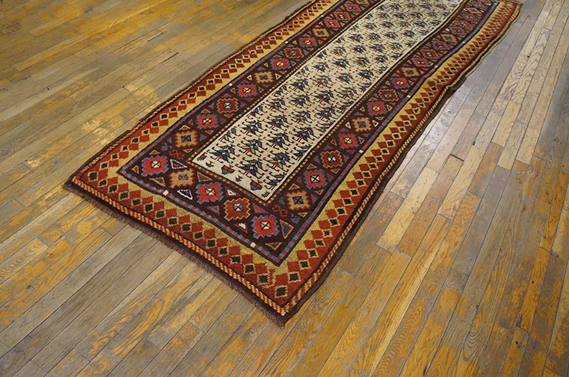 Hand-Knotted 19th Century N.W. Persian Carpet ( 3'5