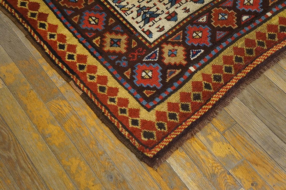 Wool 19th Century N.W. Persian Carpet ( 3'5