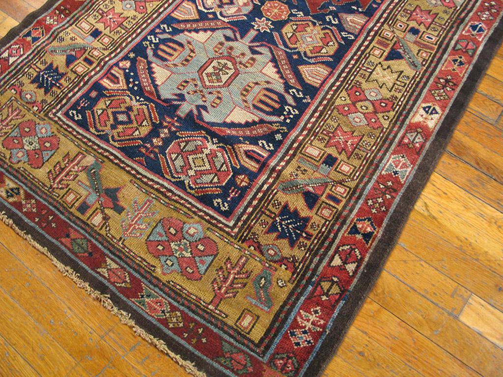 Hand-Knotted 19th Century N.W. Persian Carpet ( 3'6