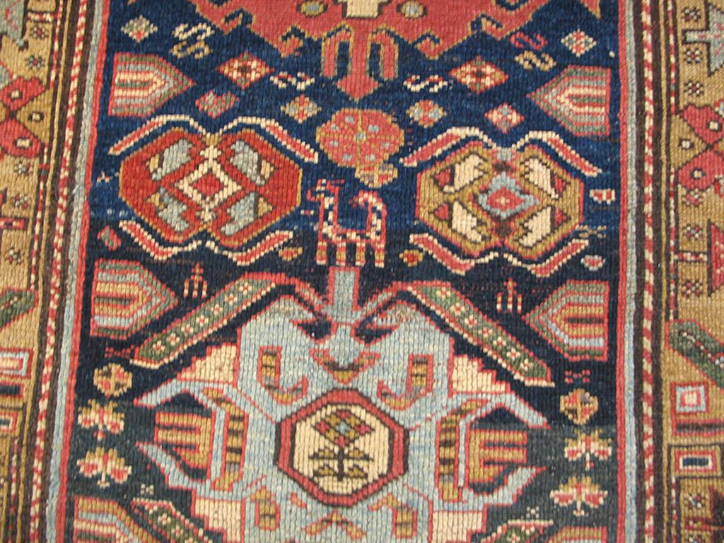 Wool 19th Century N.W. Persian Carpet ( 3'6