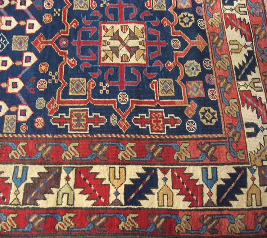 Handwoven antique NW Persian carpet. Woven, circa 1900. Runner size: 3'8