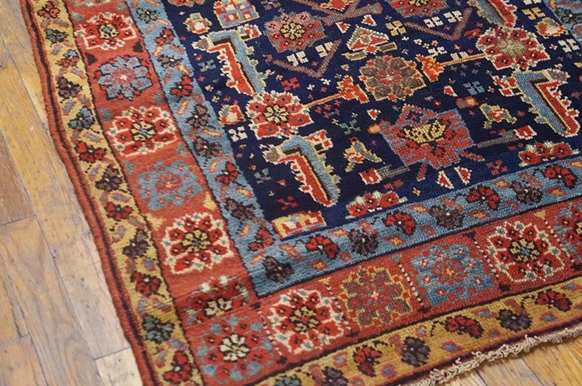 Handmade antique NW Persian carpet. Woven, circa 1880 (late 19th century). Persian informal rug, runner size 3'8