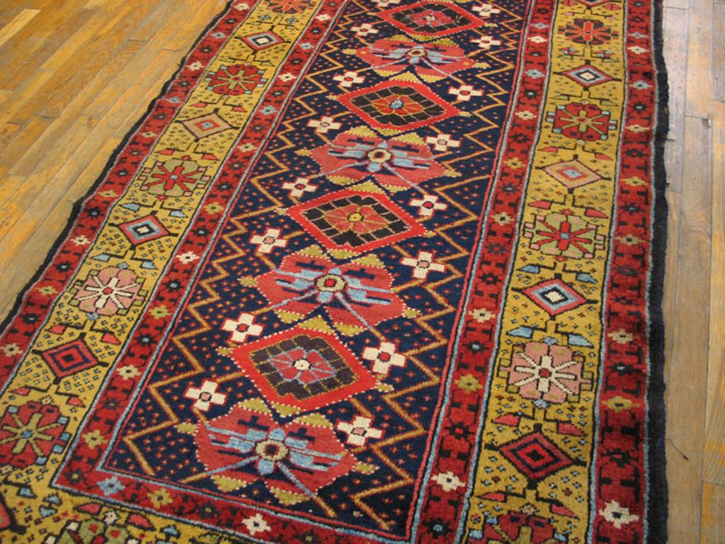 Hand-Knotted 19th Century N.W. Persian Carpet ( 3'9