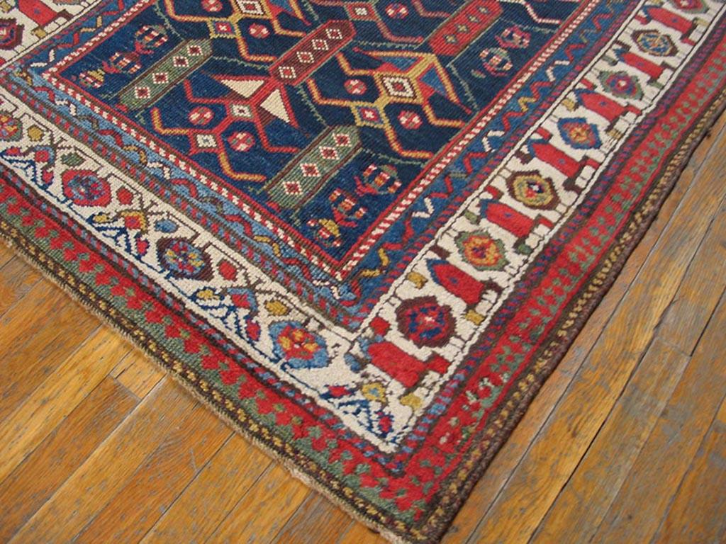Hand-Knotted 19th Century N.W. Persian Carpet ( 4' x 10' -  122 x 305 ) For Sale