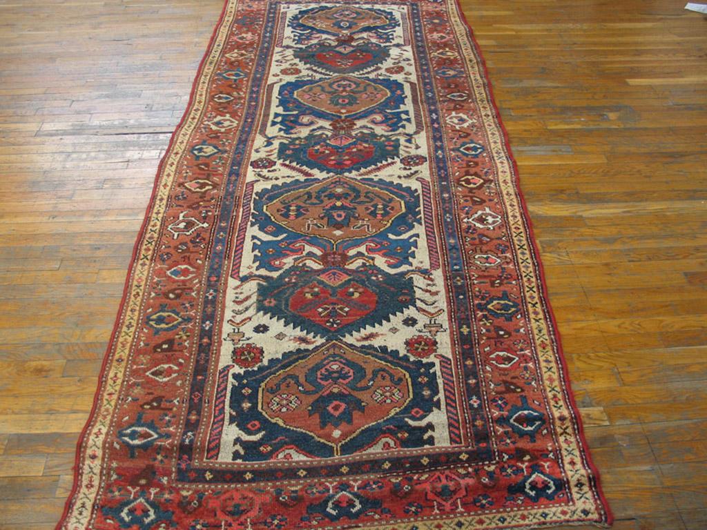 Hand-Knotted Early 20th Century N.W. Persian Carpet ( 4' x 10' - 122 x 305 ) For Sale