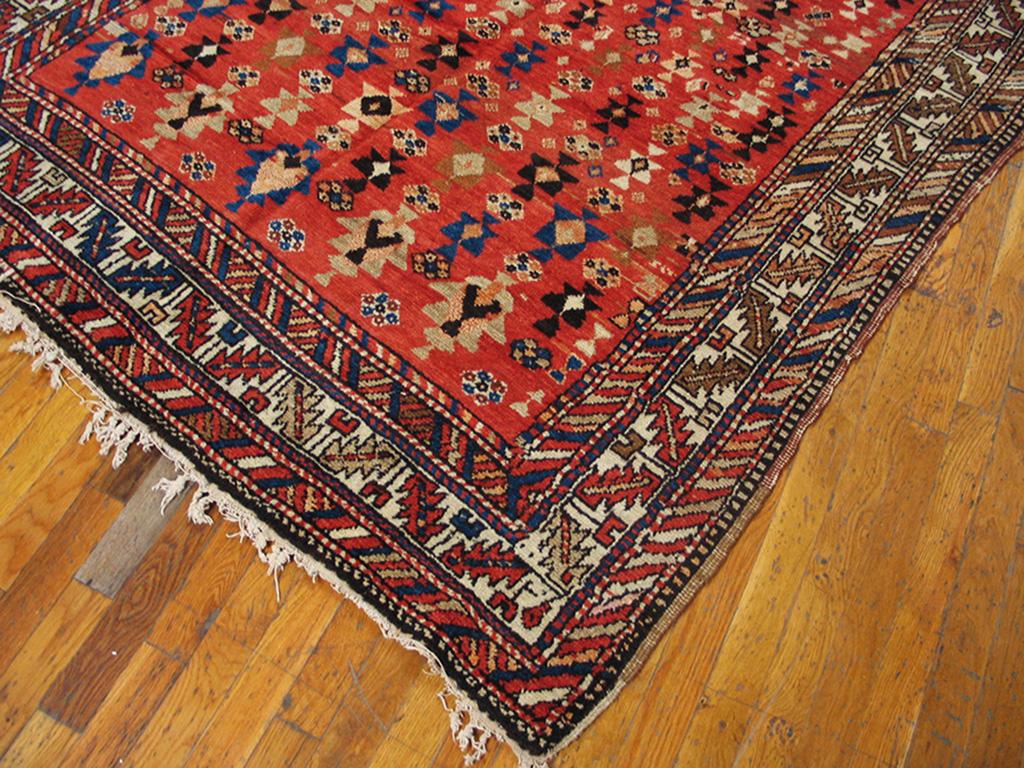 Hand-Knotted Early 20th Century N.W. Persian Carpet ( 4'10