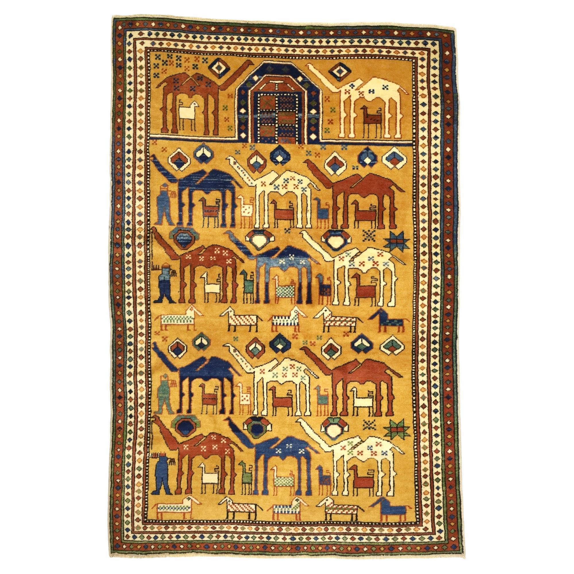 Antique NW Persian Rug 4’6" x 6’10"