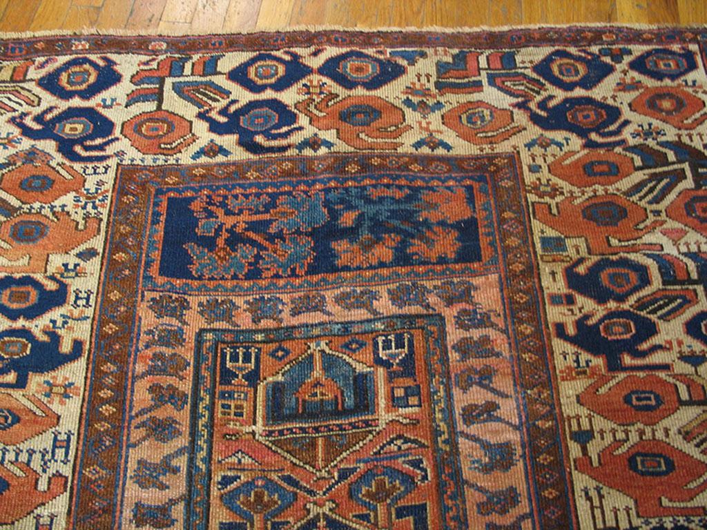 Wool 19th Century N.W. Persian Carpet ( 5' x 6'6