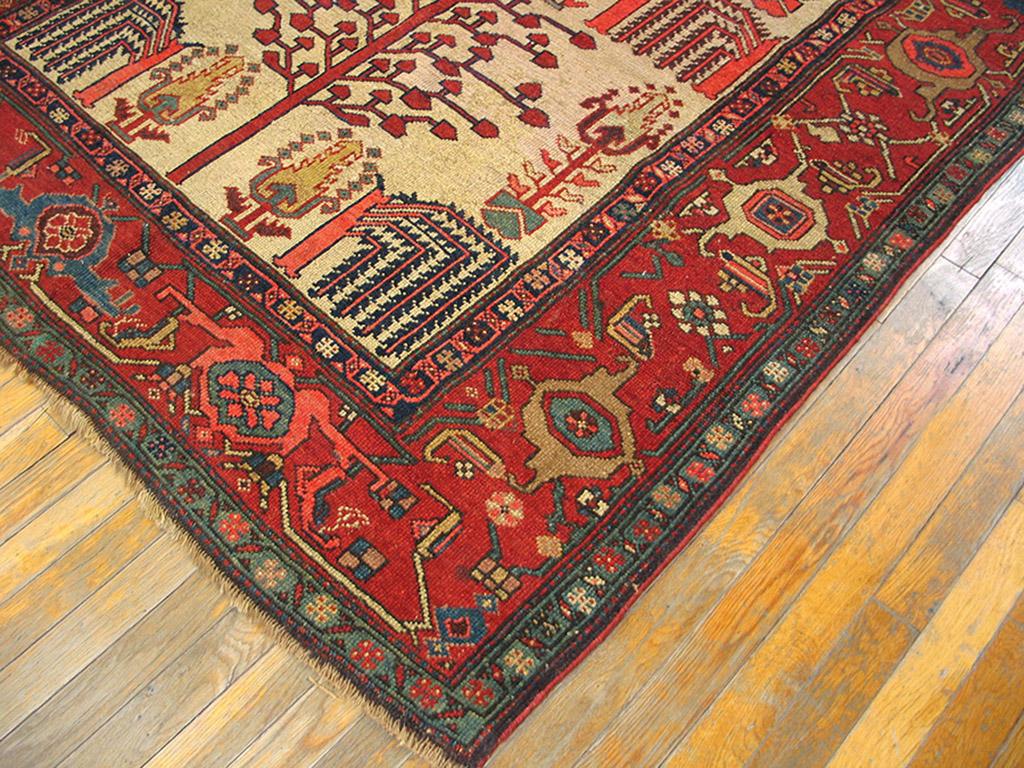 Hand-Knotted Mid 19th Century N.W. Persian Carpet ( 5'3