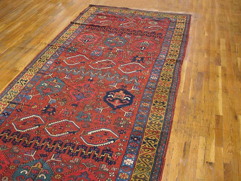 Handmade antique NW Persian carpet. Woven, circa 1800. Gallery size: 5'4