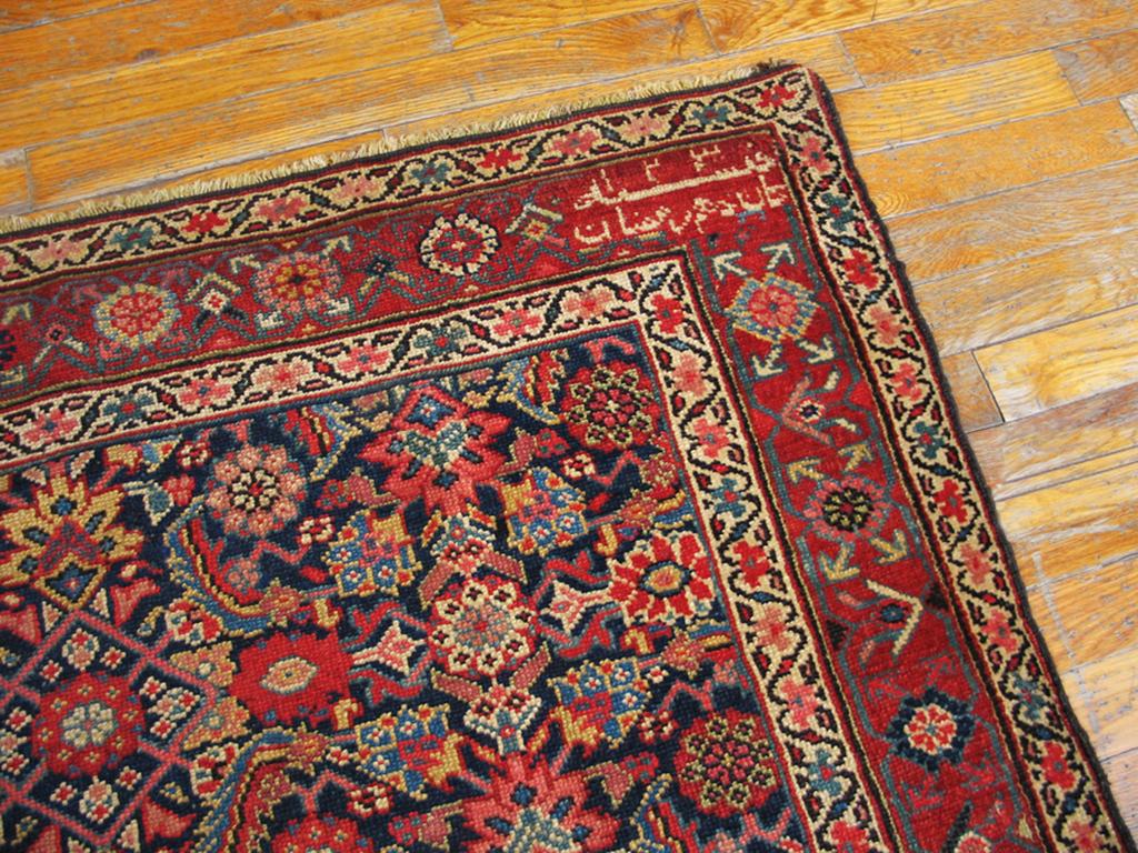 Hand-Knotted Early 19th Century N.W. Persian Carpet Dated 1814 ( 5'6