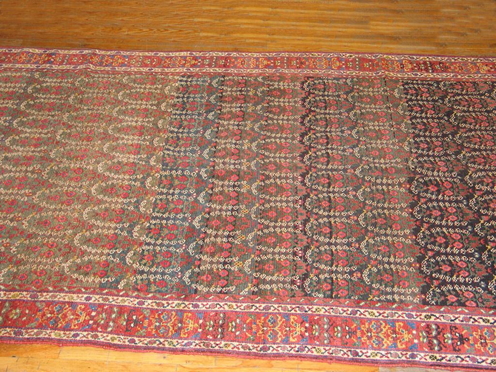 Hand-Knotted Mid 19th Century N.W. Persian Carpet ( 6' x 13' - 183 x 396 ) For Sale
