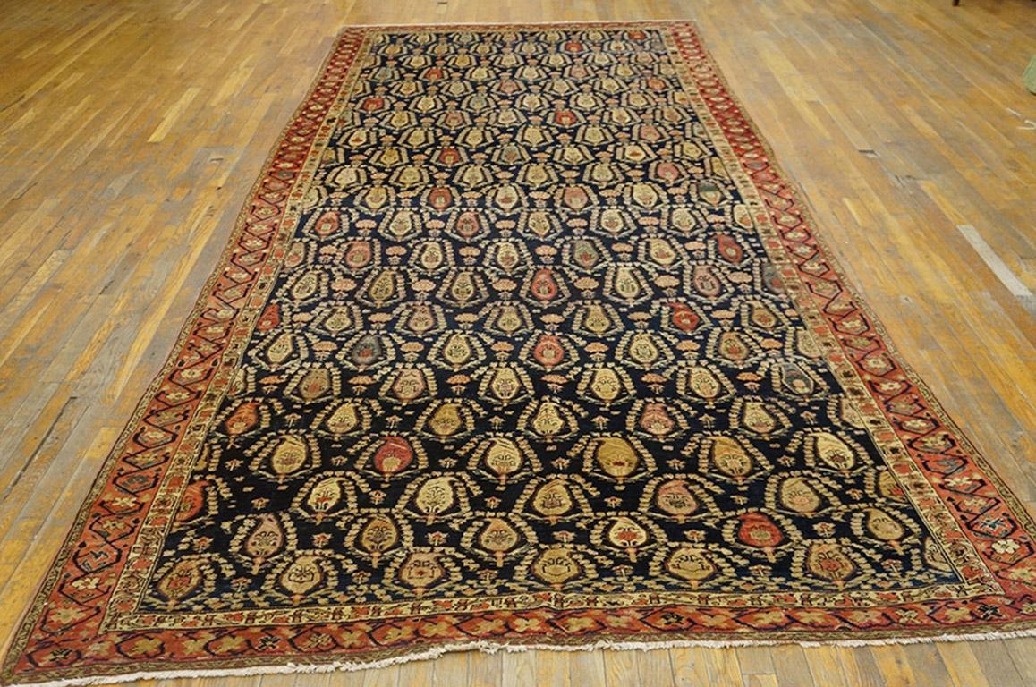 Handmade antique NW Persian carpet. Woven, circa 1850 (mid-19th century). Gallery rug size: 6'0