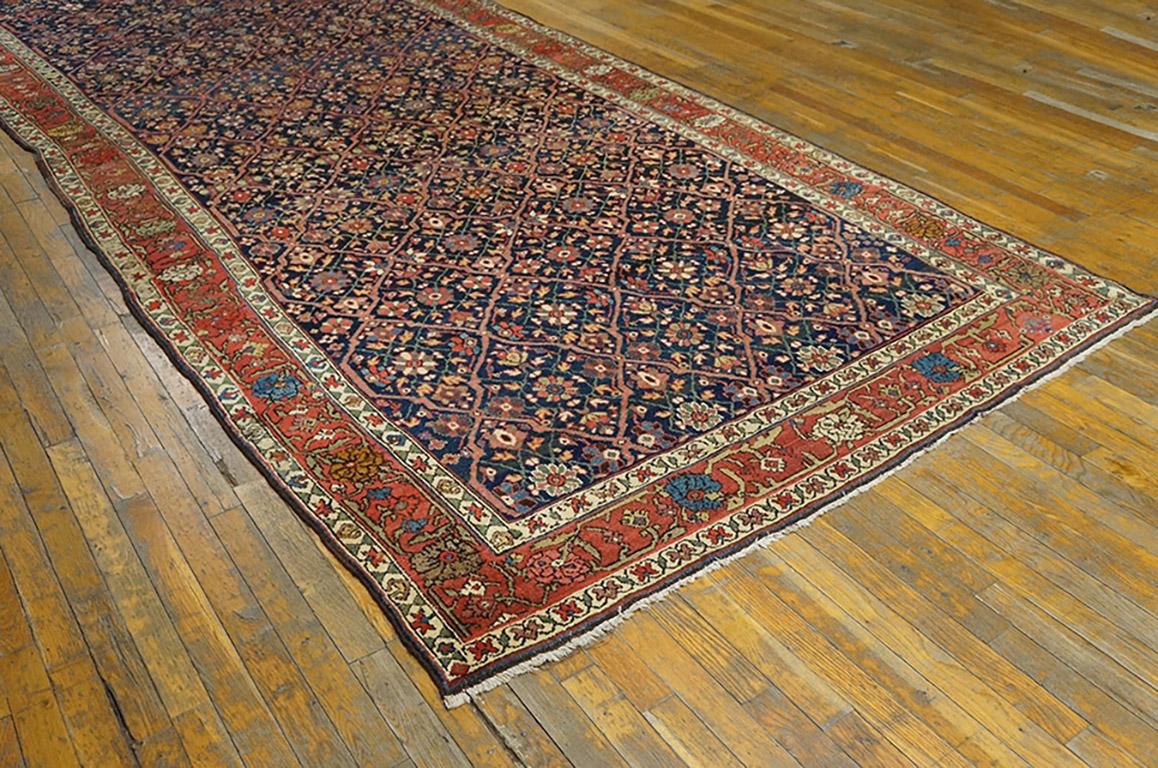 Handmade antique NW Persian carpet. Woven circa 1800 (early 19th century). Persian informal rug, gallery size 6'0