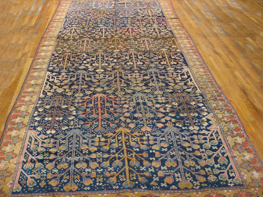 Handwoven antique NW Persian carpet. Woven circa 1750 (mid-18th century). Gallery rug size: 6'2