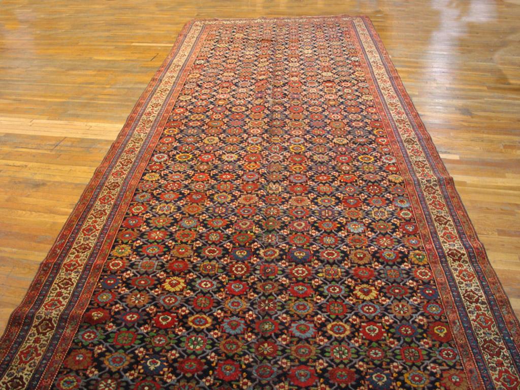 Handwoven antique NW Persian carpet. Woven, circa 1880. Lengthy rug size: 6'6