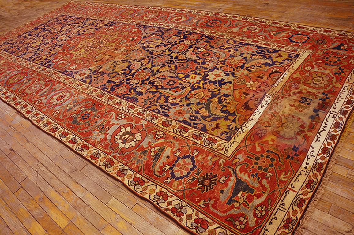 Hand-Knotted 18th Century N.W. Persian Carpet with Inscription ( 7' x 15' - 213 x 457 ) For Sale
