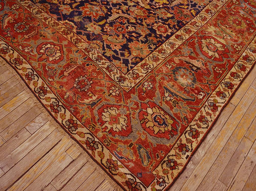 18th Century N.W. Persian Carpet with Inscription ( 7' x 15' - 213 x 457 ) In Good Condition For Sale In New York, NY