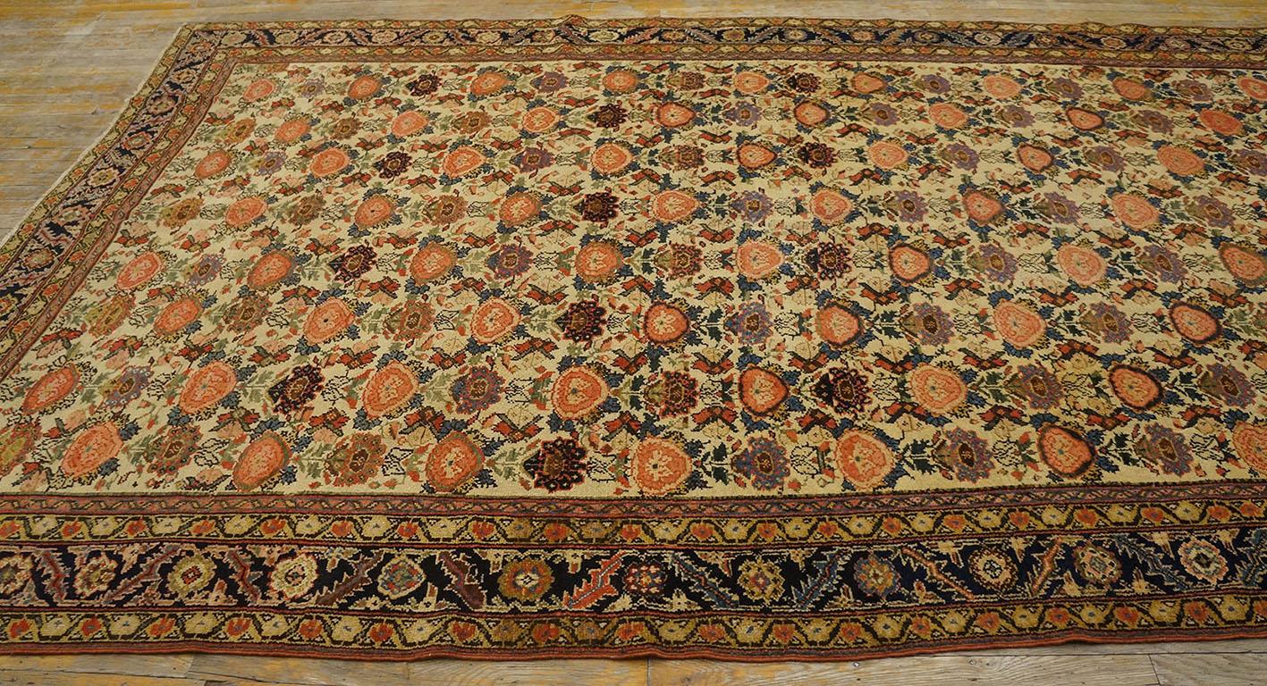 Principios del siglo XIX N.O. Alfombra Persa ( 7' x 12'6