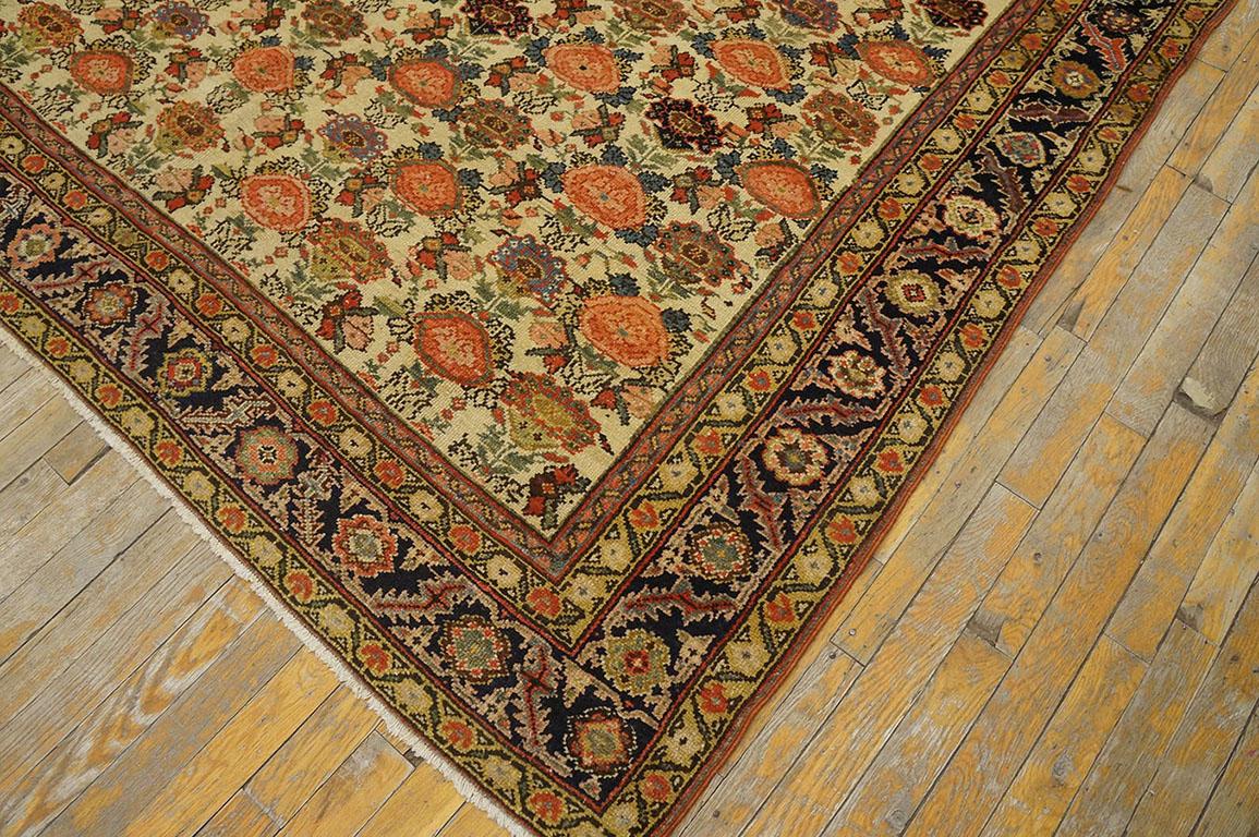 Principios del siglo XIX N.O. Alfombra Persa ( 7' x 12'6